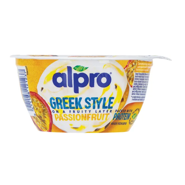 Alpro fermentuotas sojos produktas, pasiflorai, graikiško stiliaus, su kalciu ir vitaminais, 150 g