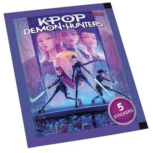 K-POP DEMON HUNTERS kolekciniai lipdukai, 5vnt., KPSTICKER-2026