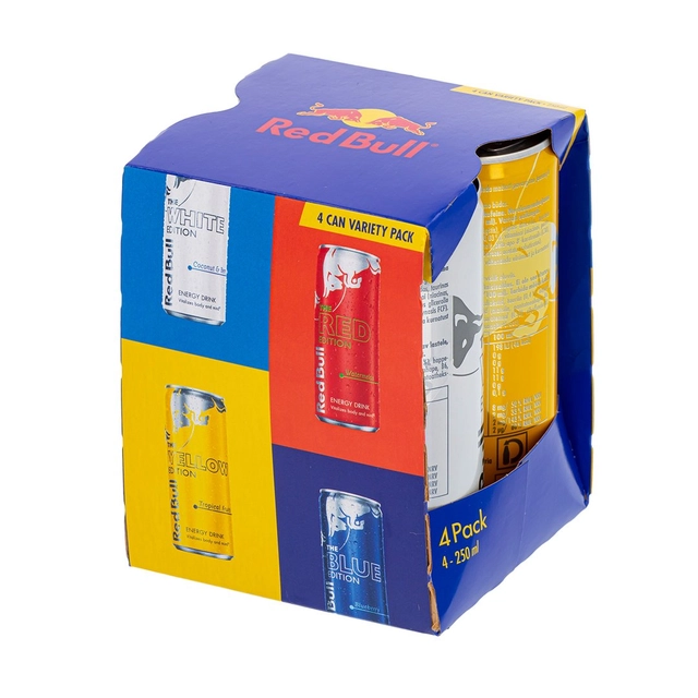 Energinis gėrimas RED BULL EDITION, 4x250 ml