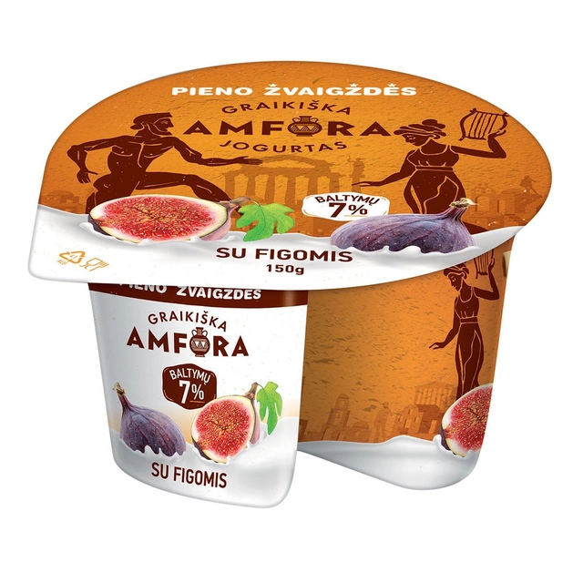 Jogurtas GRAIKIŠKA AMFORA su figomis, 3,0 % rieb., 150 g