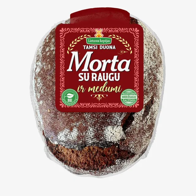 Темный хлеб с закваской и медом MORTA, 500 г