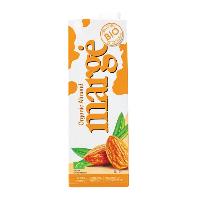 Organic almond drink MARGĖ, 1 l