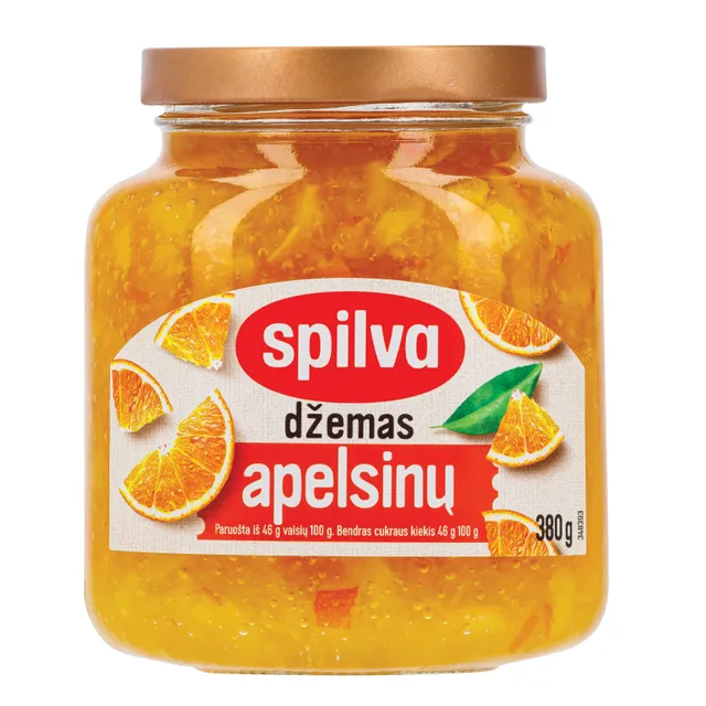 Apelsinų džemas SPILVA, 380 g