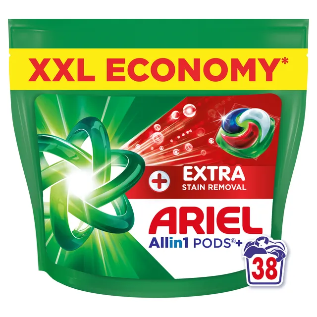 Skalbimo kapsulės ARIEL Extra Clean, 38 skalbimų