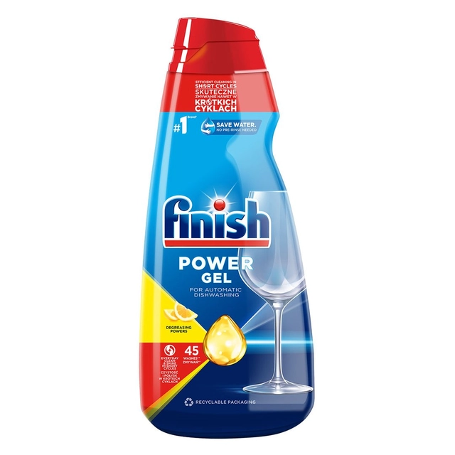 Indaplovių gelis FINISH LEMON, 900 ml