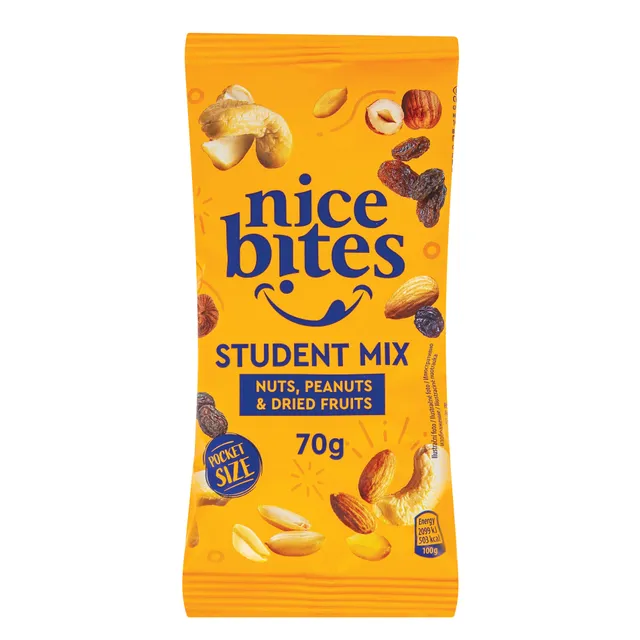 Миндаль с соленой карамелью в белом шоколаде NICE BITES, 130 г