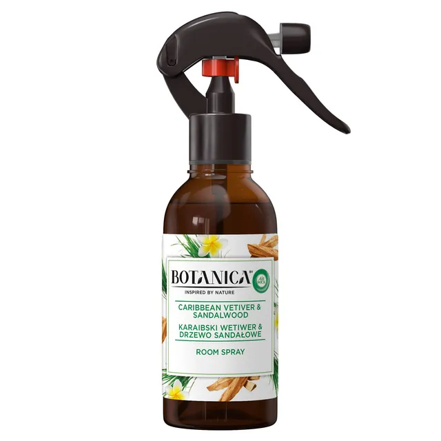 Spray indoor air freshener Botanica by Air Wick, Caribbean vetiver and sandalwood scent, 236 ml