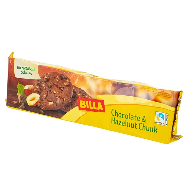 Песочное печенье с шоколадом и фундуком BILLA, 150 г