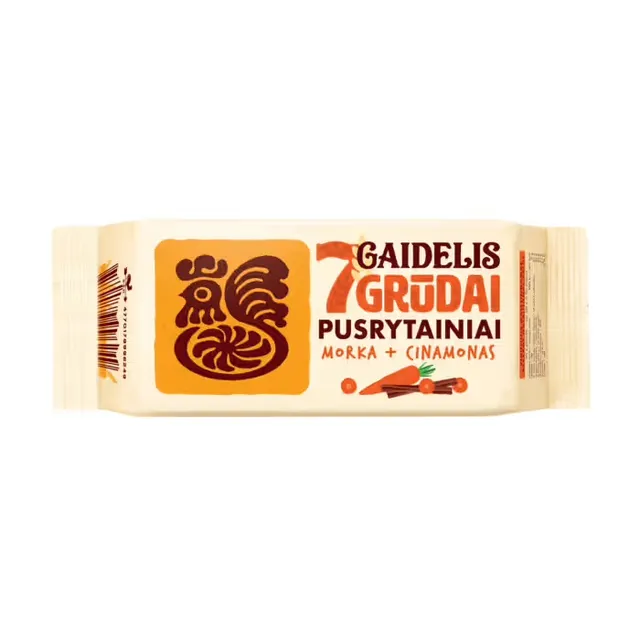 Завтрачное печенье с морковью и корицей GAIDELIS 7, 160 г