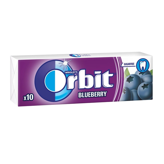 Kramtomoji guma ORBIT BLUEBERRY, 14 g