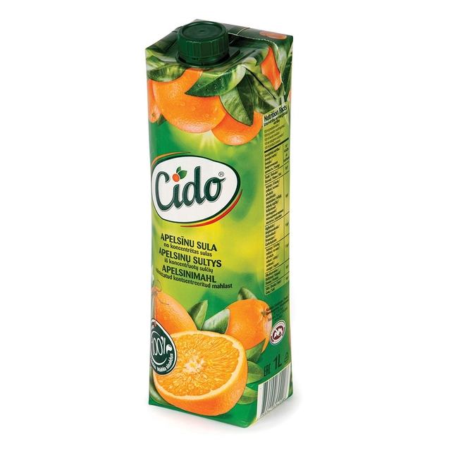 Apelsinų sultys CIDO (100%), 1 l