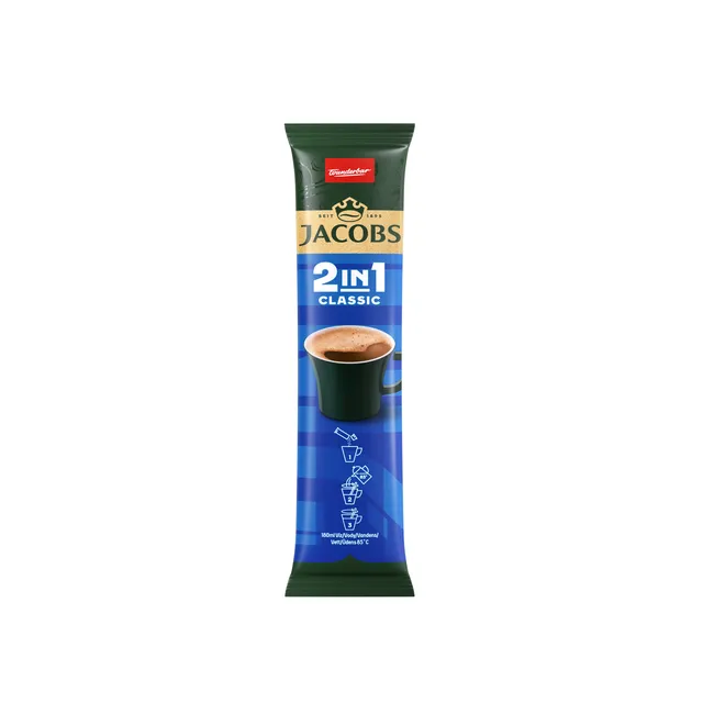 Instant coffee drink JACOBS 2IN1 CLASSIC, 12.4 g