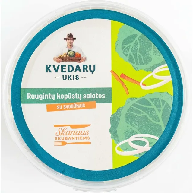 Салат из маринованной капусты с луком KVEDARŲ ŪKIS, 400 г