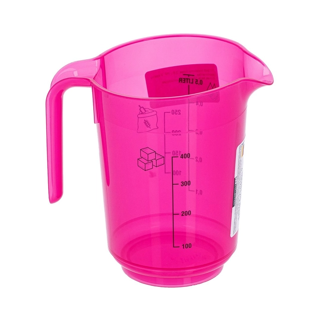 Matavimo indas su rankena plastikinis 0,5 l