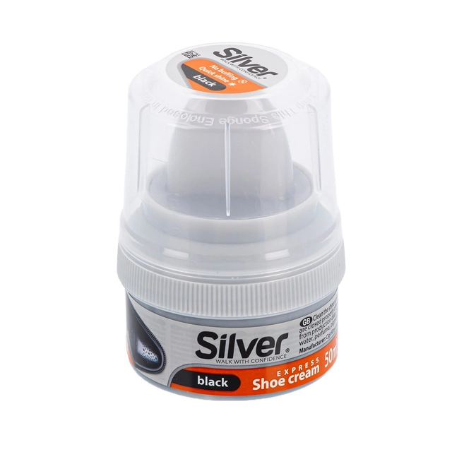 Juodas batų tepalas SILVER, 60 ml