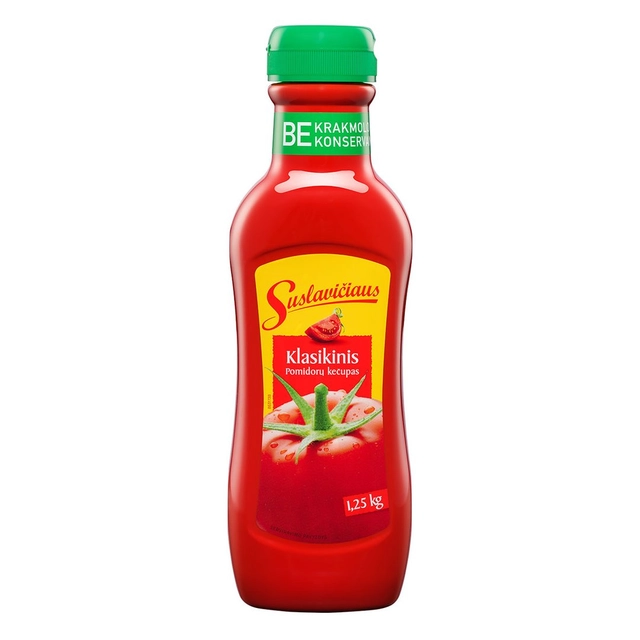 Pomidorų klasikinis kečupas SUSLAVIČIAUS, 1250 g