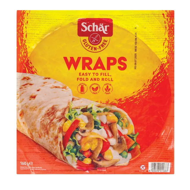Tortilijos SCHAR WRAPS, 160 g