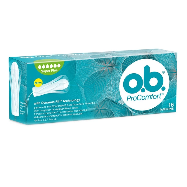Higieniniai tamponai O.B. PRO COMFORT SUPER PLUS, 16 vnt.
