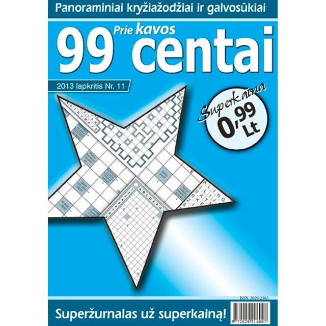 Kryžiažodžių žurnalas 99 CENTAI, 1 vnt.