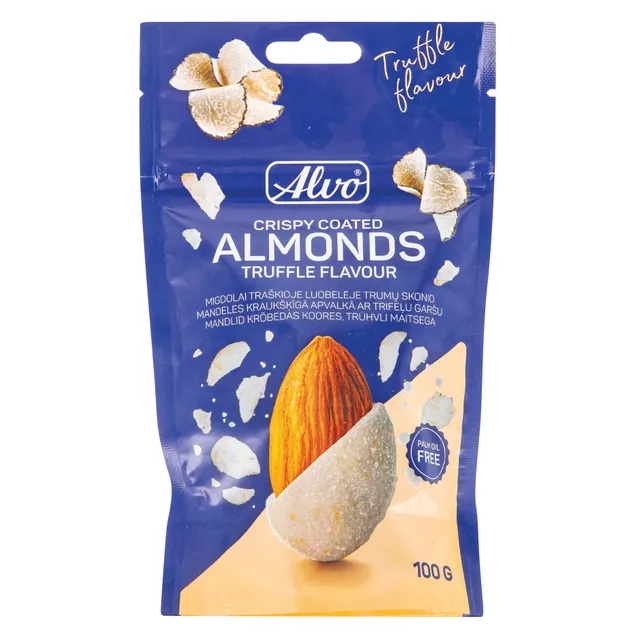 Almonds in crispy shell truffle flavor ALVO, 100g