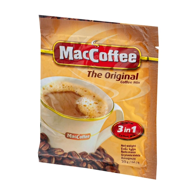 Tirpios kavos gėrimas MACCOFFEE 3IN1, 20 g
