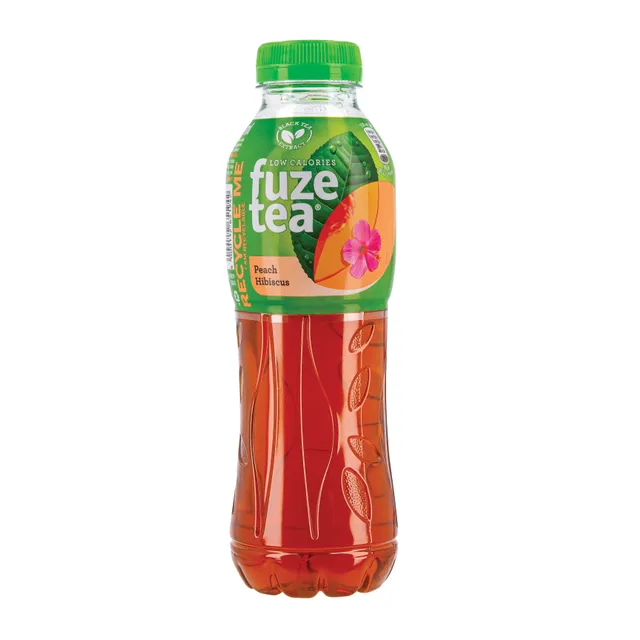 Negazuotas persikų skonio gaivusis arbatos gėrimas FUZETEA, 500 ml
