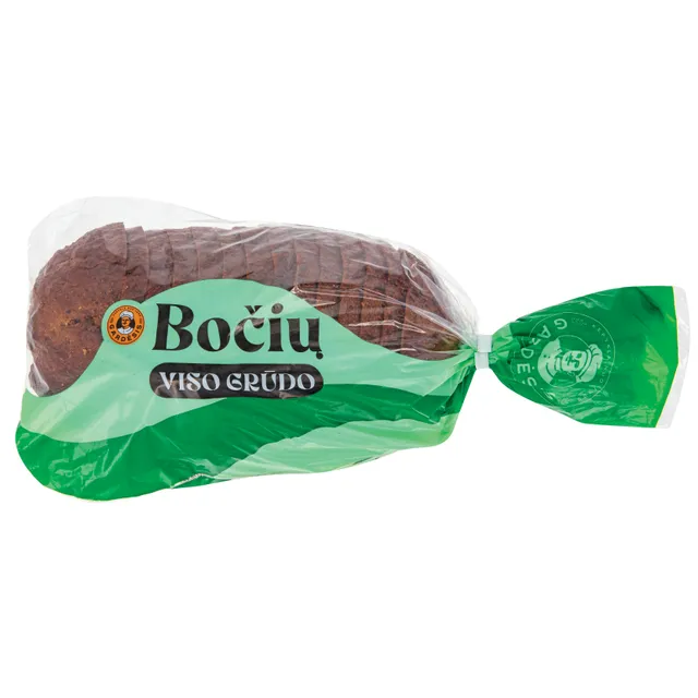 Tamsi duona su viso grūdo dalių miltais BOČIŲ, 500 g