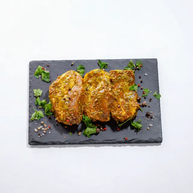 Стейк из свиной шейки в французском маринаде