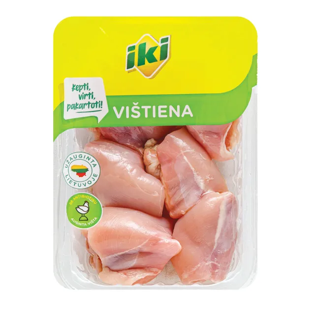 Šviežia viščiukų broilerių šlaunelių mėsa IKI MĖSA, 500 g