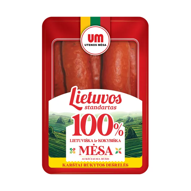 Горячекопченые колбаски LIETUVOS STANDARTAS, 400 г