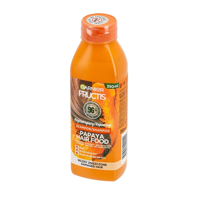 Šampūnas FRUCTIS PAPAYA HAIR FOOD, 350 ml