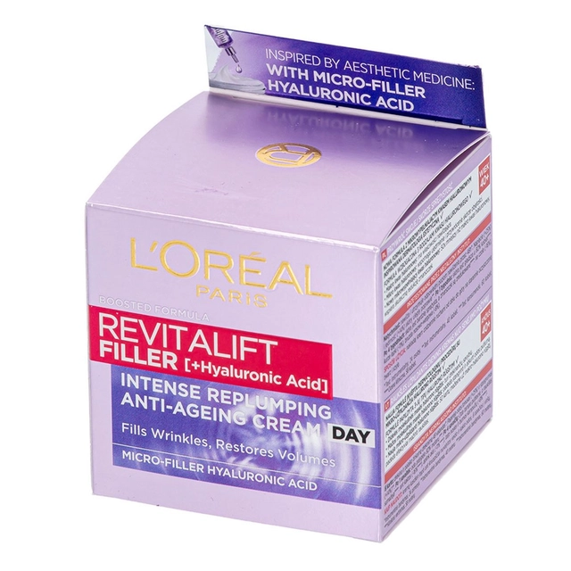 Intensyviai užpildantis dieninis kremas L'OREAL PARIS REVITALIFT FILLER ANTI AGE, 50 ml