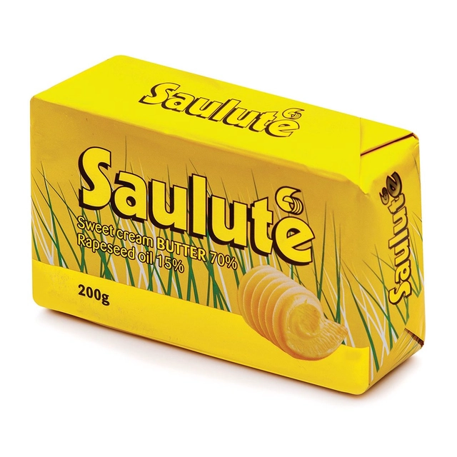 Tepiųjų riebalų mišinys SAULUTĖ, 72% rieb., 200 g
