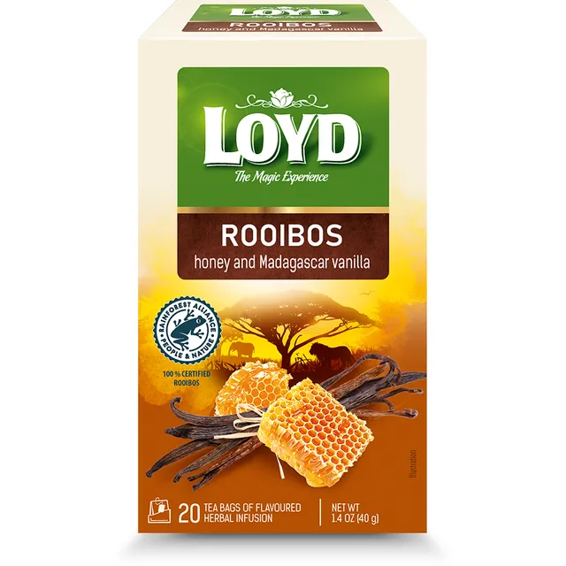 Красный чай с медом и ванилью LOYD, 40 г