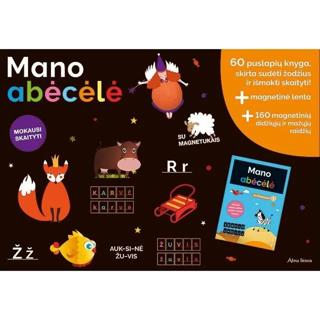 Knyga MANO ABĖCĖLĖ. SU MAGNETUKAIS