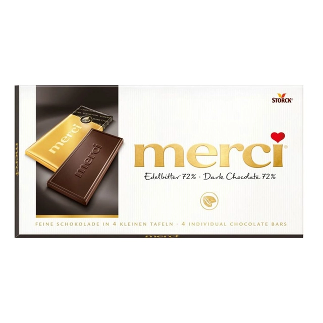 Шоколад MERCI EDELBITTER 72%, 100 г