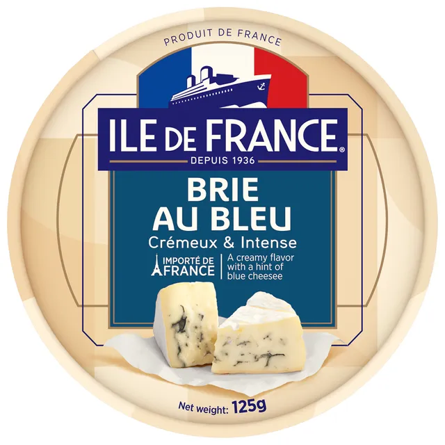 Brie cheese with blue mold ILE DE FRANCE, 125 g