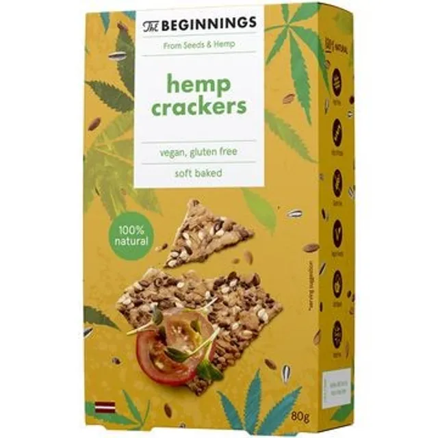 Hemp seed crackers
