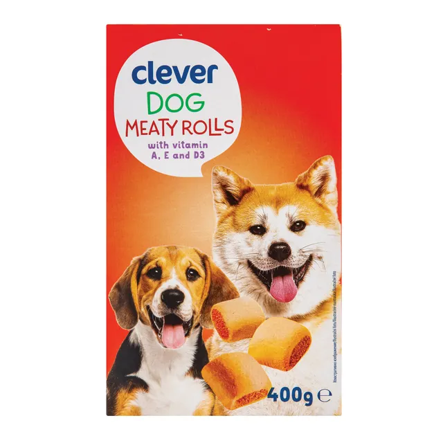 Skanėstai šunims su jautiena, paukštiena, ėriena CLEVER, 400 g