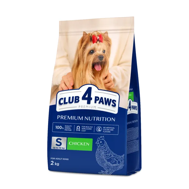 Visavertis pašaras suaugusiems mažos veislės CLUB 4 PAWS PREMIUM, 2 kg
