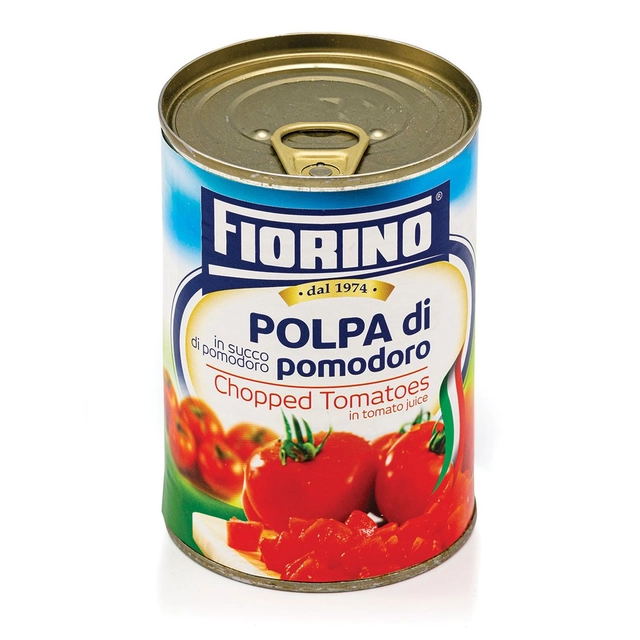 Konservuoti, susmulkinti pomidorai FIORINO, 425 ml