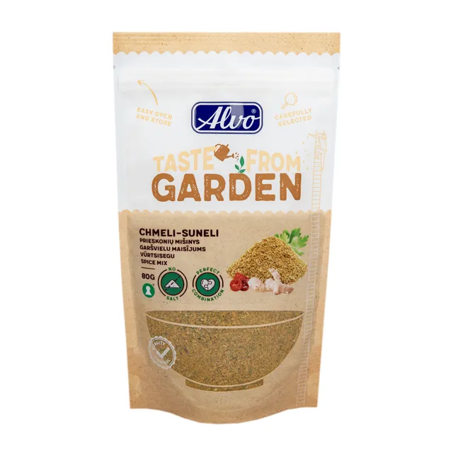 Prieskonių mišinys CHIMELI SUNELIC ALVO TASTE FROM GARDEN, 80 g