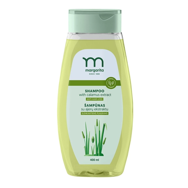 Shampoo with calamus extract for hair loss MARGARITA, 400 ml