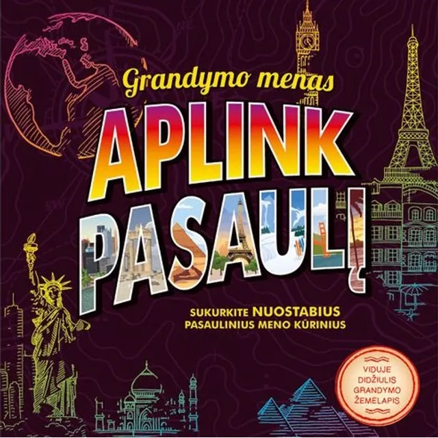 Knyga GRANDYMO MENAS. APLINK PASAULĮ