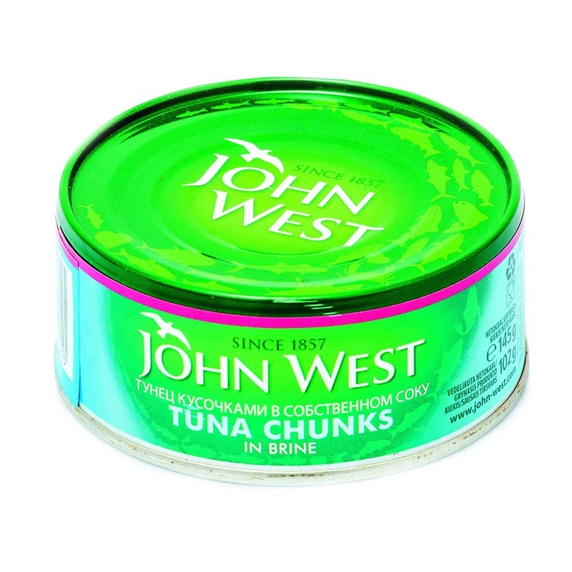 Tuno gabaliukai savo sultyse JOHN WEST, 145 g