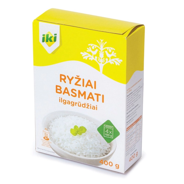 Ilgagrūdžiai ryžiai BASMATI GALINTA IKI, 4 x 100 g