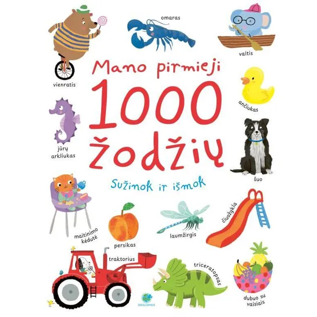 Knyga MANO PIRMIEJI 1000 ŽODŽIŲ. SUŽINOK IR IŠMOK