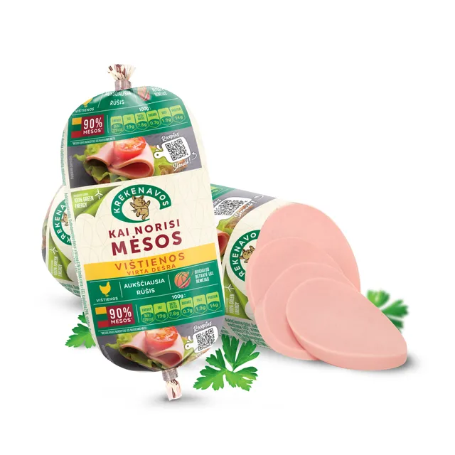 Virta  vištienos dešra KAI NORISI MĖSOS, 340 g