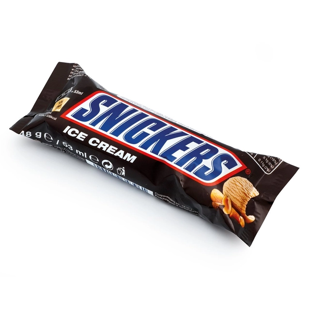 Ledų batonėlis SNICKERS, 48 g