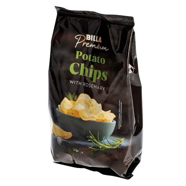 Bulvių traškučiai rozmarino skonio BILLA GOLD, 100 g